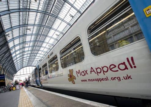 A train has been renamed and rebranded to help raise awareness of the Max Appeal charity. PNL-140731-113935001