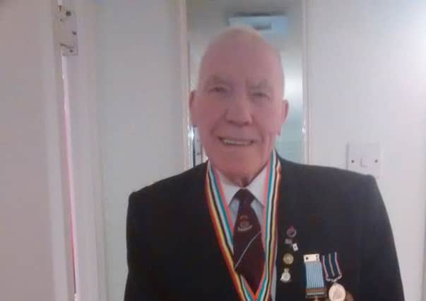 Korean War veteran Tom Gilbert was presented with the Korean Peace Medal. PNL-141230-100800001