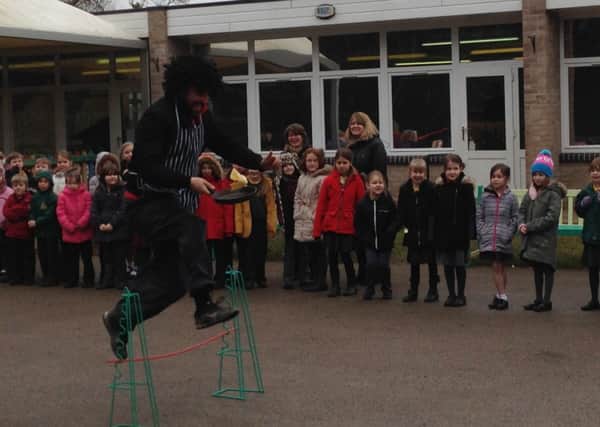 Meppershall Lower hold a pancake races morning