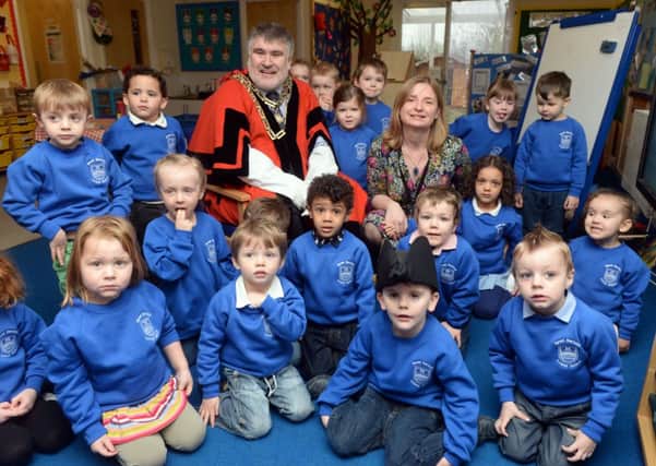 Great Barford Lower celebrate the launch of their new nursery uniform