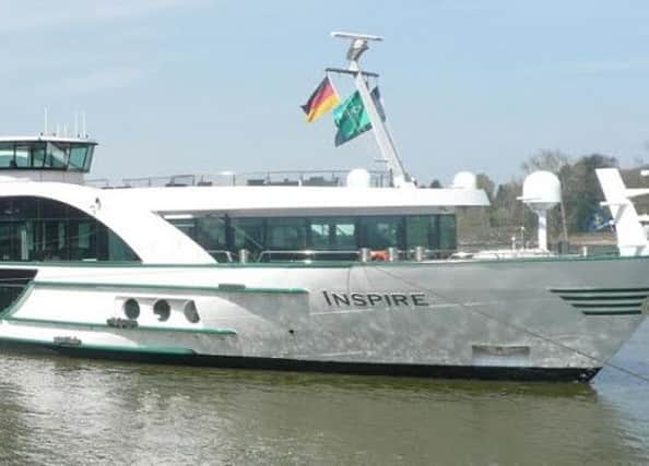 The MS Inspire berthed at Boppard on the Rhine. Picture: Alan Wooding