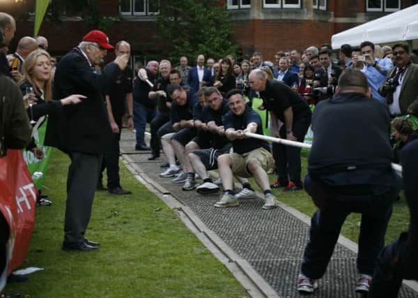 The Kier team at the Lords vs Commons tug of war challenge