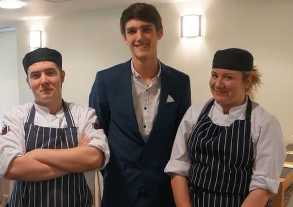 Young Restaurant Team of the Year finalists from left: Owen Setter, Bradkey Dorrington and Jenny Beamish Young