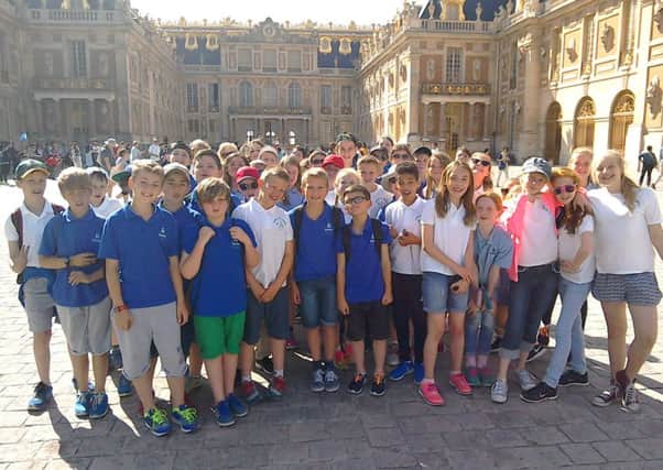 Henlow Academy pupils in Paris.
