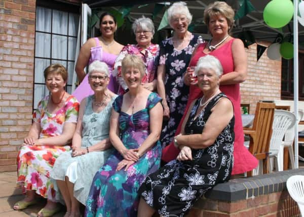 Upper Caldecote WI at their Posh Frocks Do