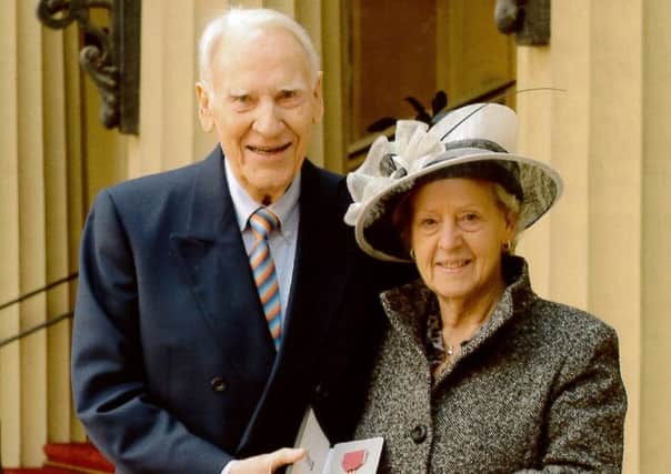 Peter Hutchinson receives his OBE at Buckingham Palace