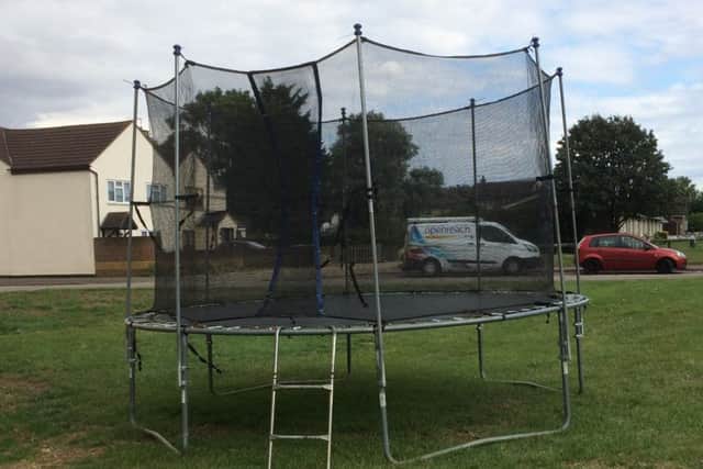 The trampoline Aragon has demanded to be removed