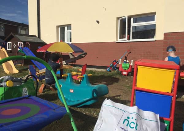 Play equipment at Winston Crescent in Biggleswade