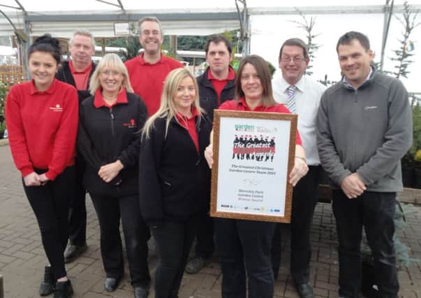 Waresley Park Garden Centre wins bronze award for festive display