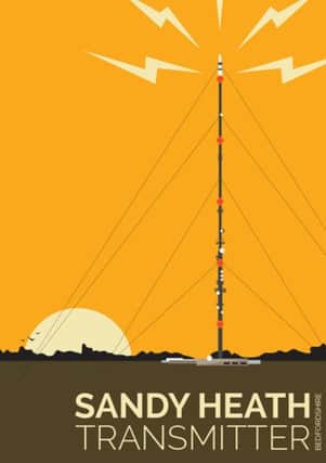 Sandy Heath Transmitter poster by Georgina Westley