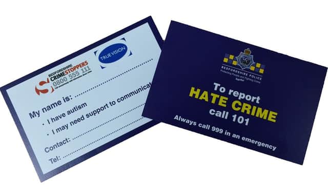 MBTC Autism hate crime cards
