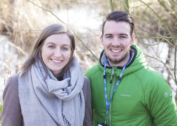 Health development coordinator Steve Muggridge with Magda Charlton, DofE operations officer - East