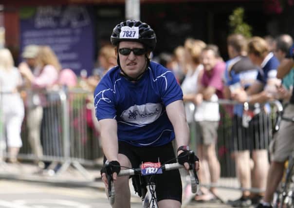 Aaron Bell of Biggleswade who is cycling from Land's End to John O'Groats for charity