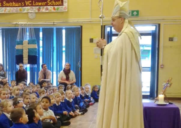 Bishop of Bedford visits St Swithun's School