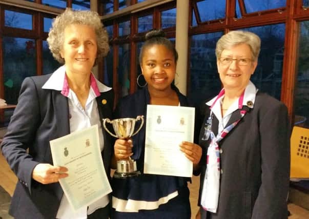 High Sheriff's Citizenship Awards - Gill Lake, Keliyah Morodore-Spencer and Betsy Marley, who accepted the award on behalf of Ann Crome.