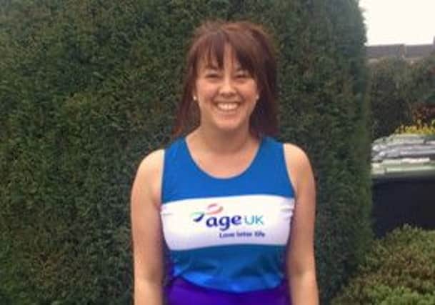 Laura Bangay running the London Marathon for Age UK
