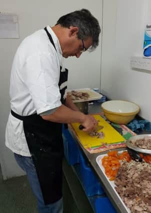Bruno Loubet in the kitchen at Parkside Farm Shop
