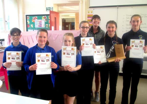 Winners at bake-off held at Stratton Upper School.