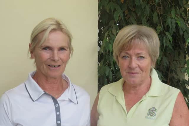 John O'Gaunt GC, Norman Trophy - Penny Staveley-Smith, winner and Chris Darts, Ladies Captain. PNL-160921-153223002