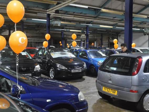 Cars at last year's auction