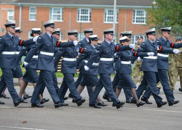 MBCH-15-07-12- RAF Henlow Reservist Police Graduation Parade. Henlow Camp. ENGPNL00120120716170512