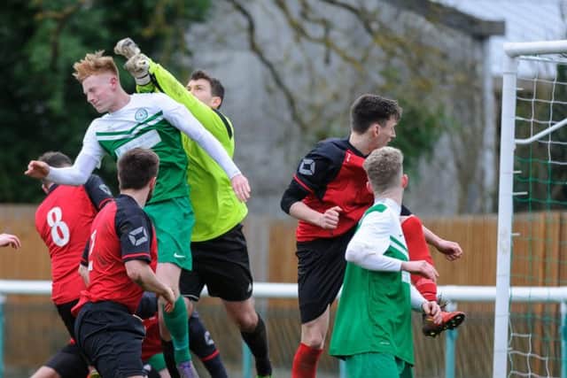 Biggleswade FC v Harefield. Picture: Guy Wills. PNL-170103-102457002