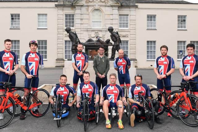 Help for Heroes Race Across America team - Michael Swain, front row, 2nd from left.