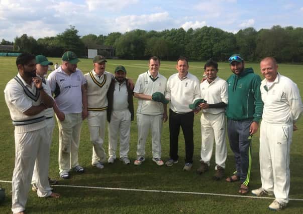 Jeremy Graves and Hammad Nasir receive Southill caps.