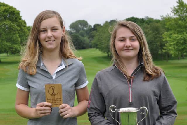 John O'Gaunt GC Junior Open Girl Winners Jess Sporle and Caitlin Thomas PNL-170726-160442002