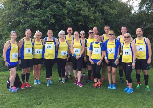 Biggleswade AC squad at Riverside 10K, St Neots. Picture: Bev Strong. PNL-170208-111013002