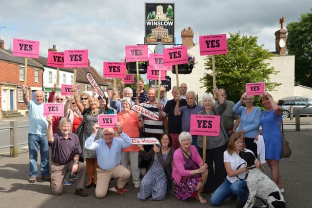 The Yes4Winslow group in High Street. PNL-140625-133045009